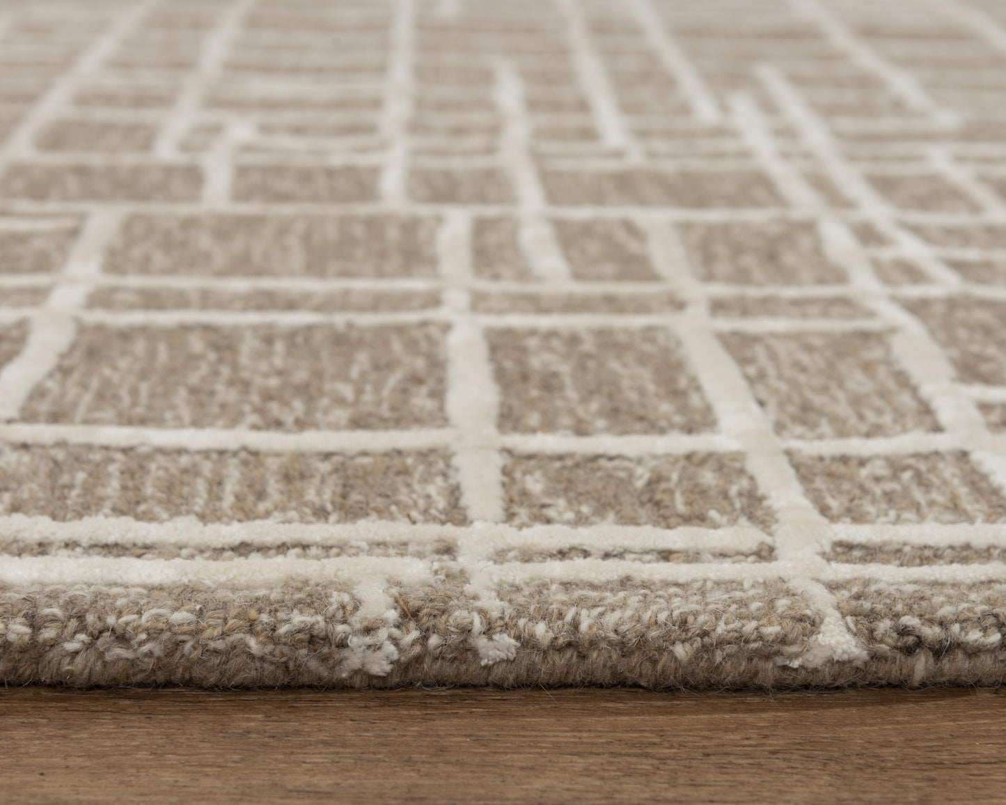 Jazz JZZ974 Brown/Natural Hand-Tufted Rug - Rizzy