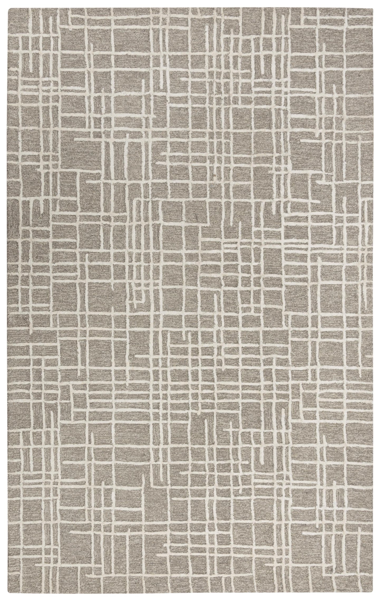 Jazz JZZ975 Gray/Natural Hand-Tufted Rug - Rizzy
