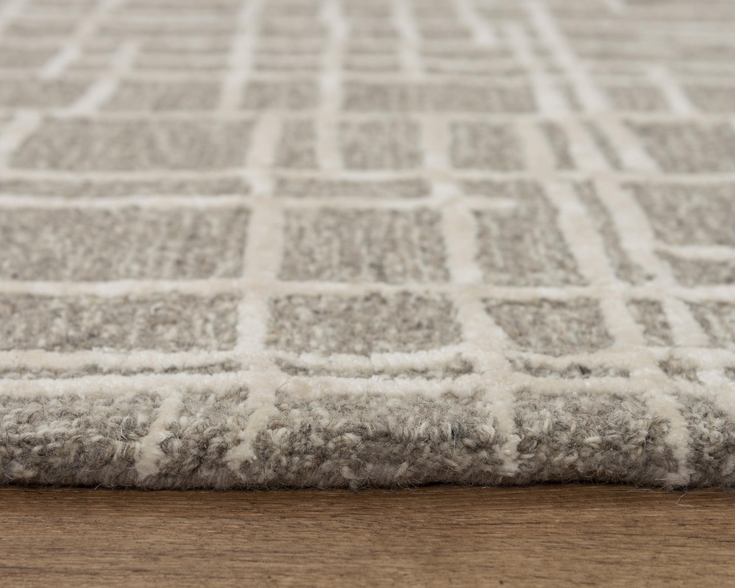 Jazz JZZ975 Gray/Natural Hand-Tufted Rug - Rizzy
