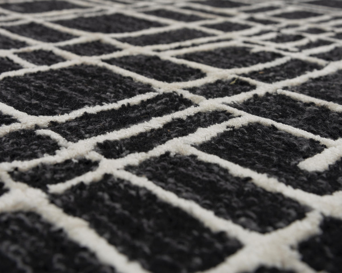 Jazz Rug Jazz JZZ976 Black Hand-Tufted Rug - Rizzy – Rug Gallery Outlet
