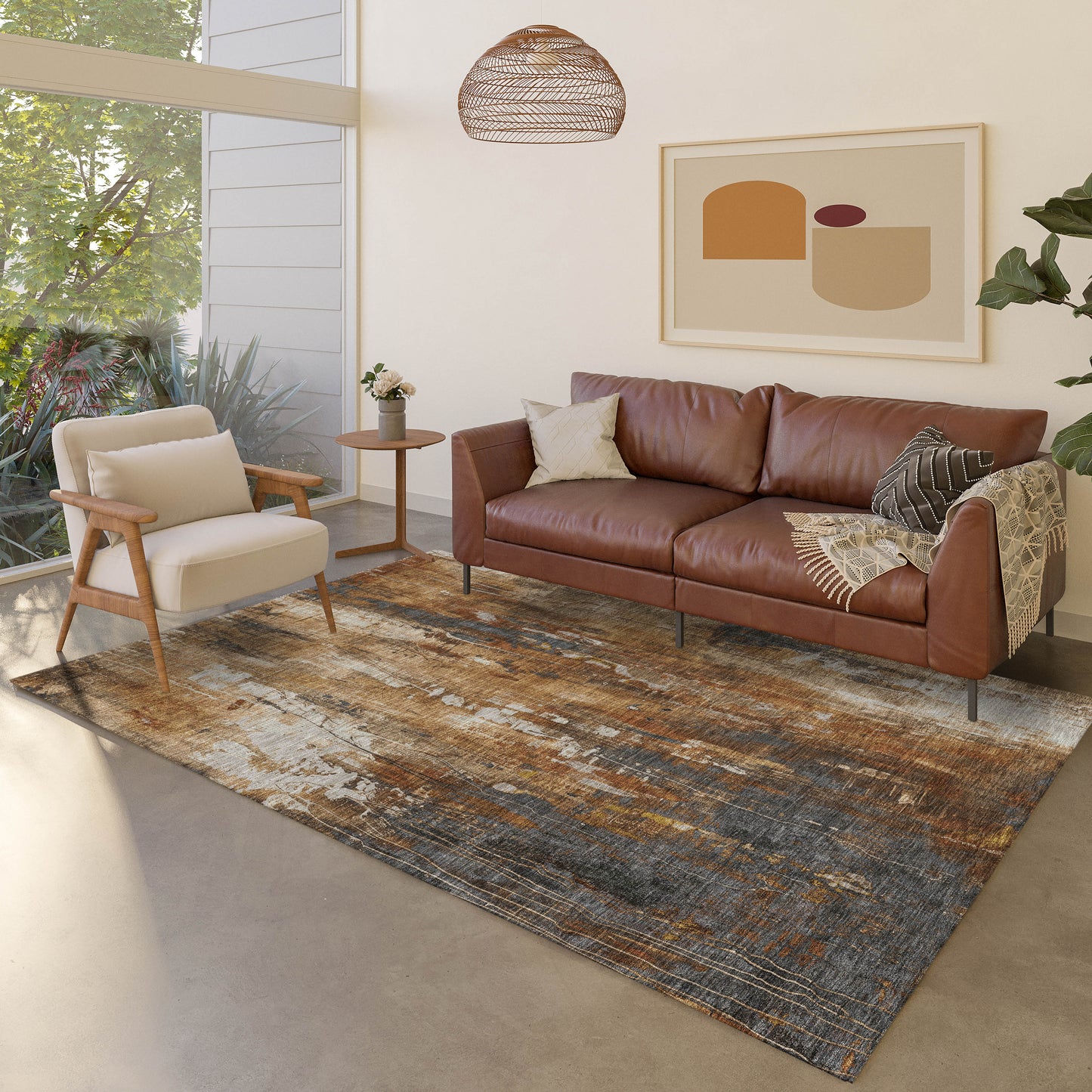 Machine Made Kochi KC10 Rust - Dalyn Rugs