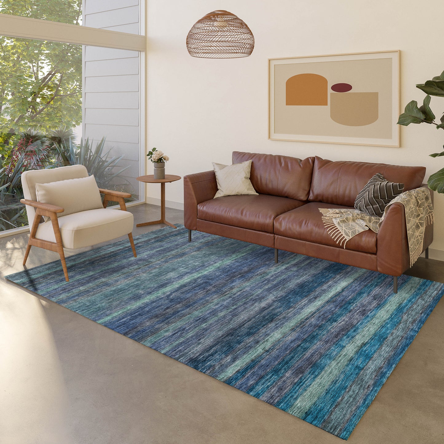 Machine Made Kochi KC5 Blue - Dalyn Rugs