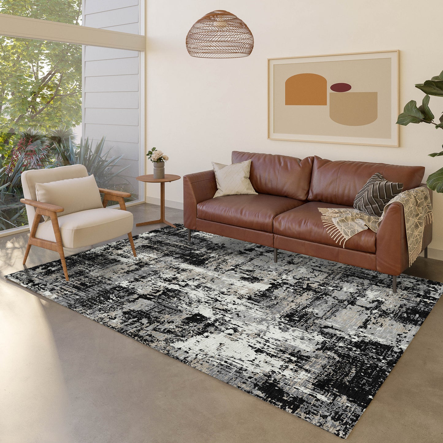 Machine Made Kochi KC7 Black - Dalyn Rugs