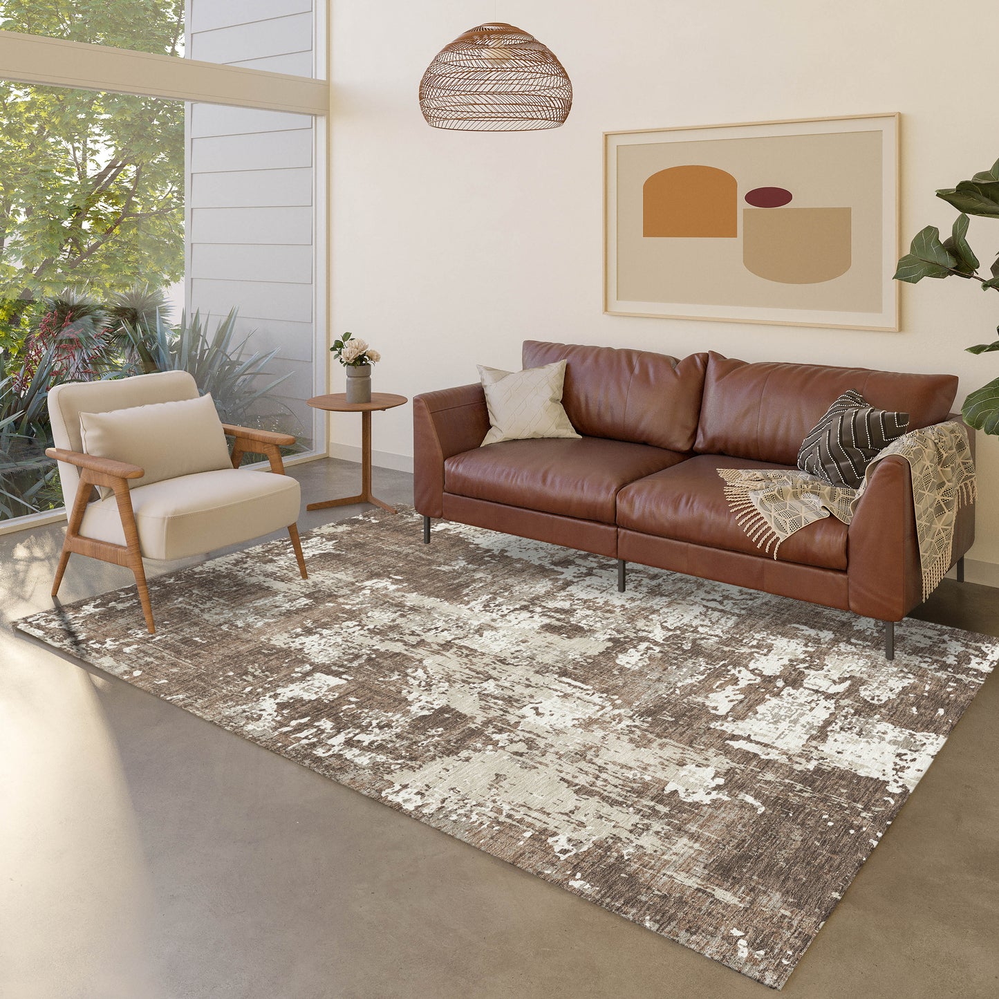 Machine Made Kochi KC7 Brown - Dalyn Rugs