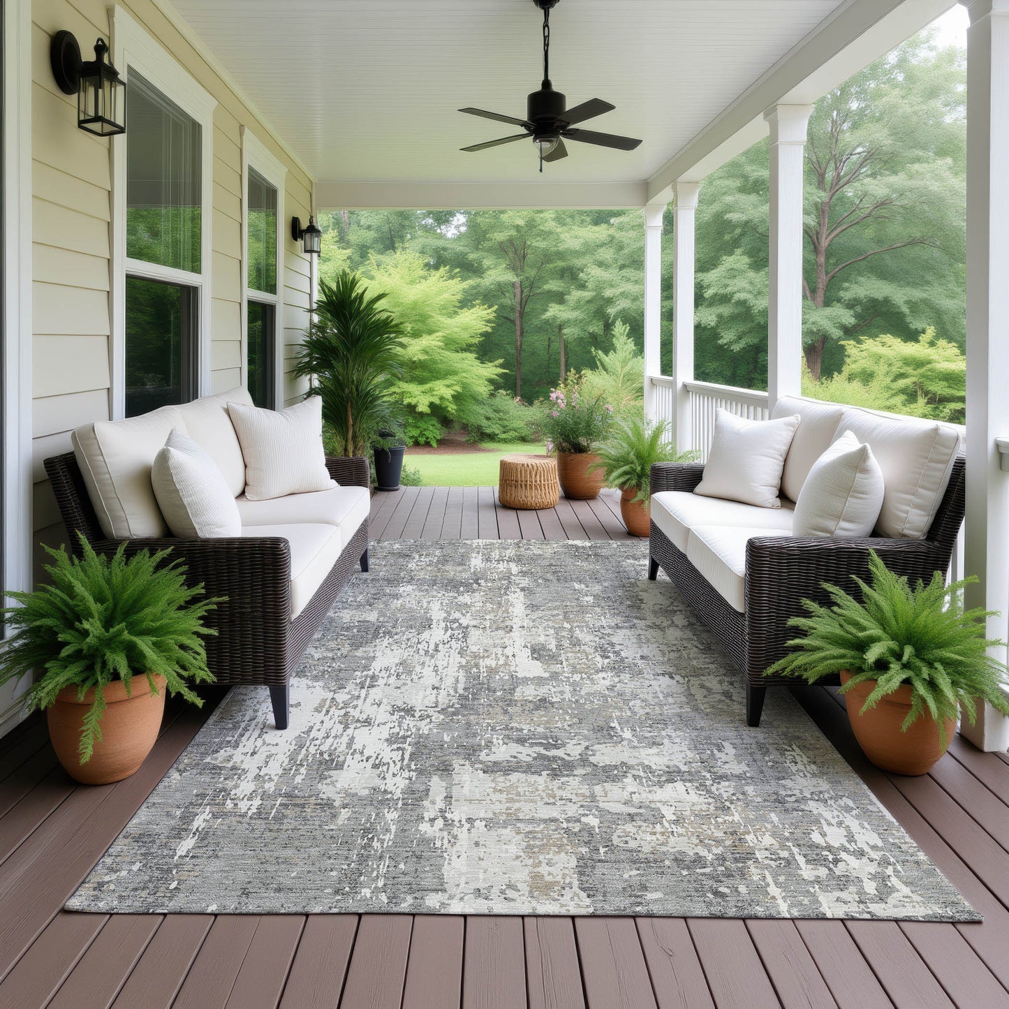 Machine Made Kochi KC7 Gray - Dalyn Rugs