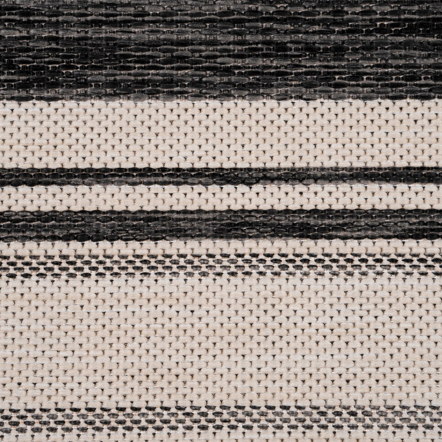 KILIM-81758 Modern/Contemporary Machine Made Anthracite/Gray/White/Cream Poly Blend Indoor/Outdoor Area Rugs - LR Home