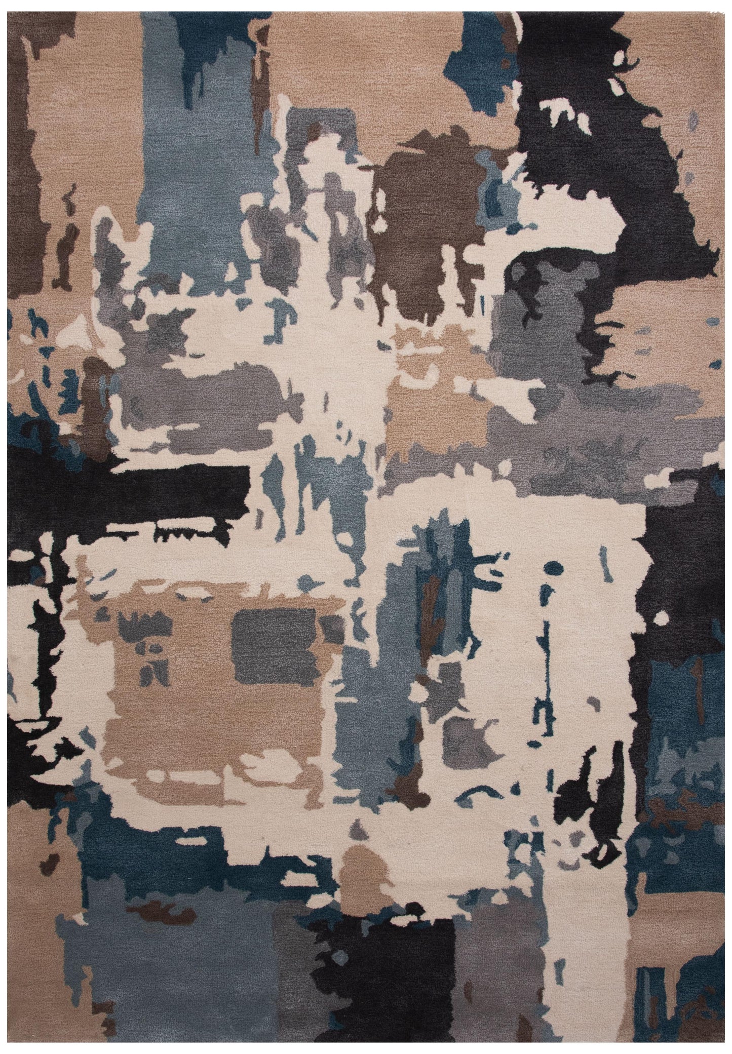 Kinetic KIN532 Blue Hand Tufted Rug - Rizzy
