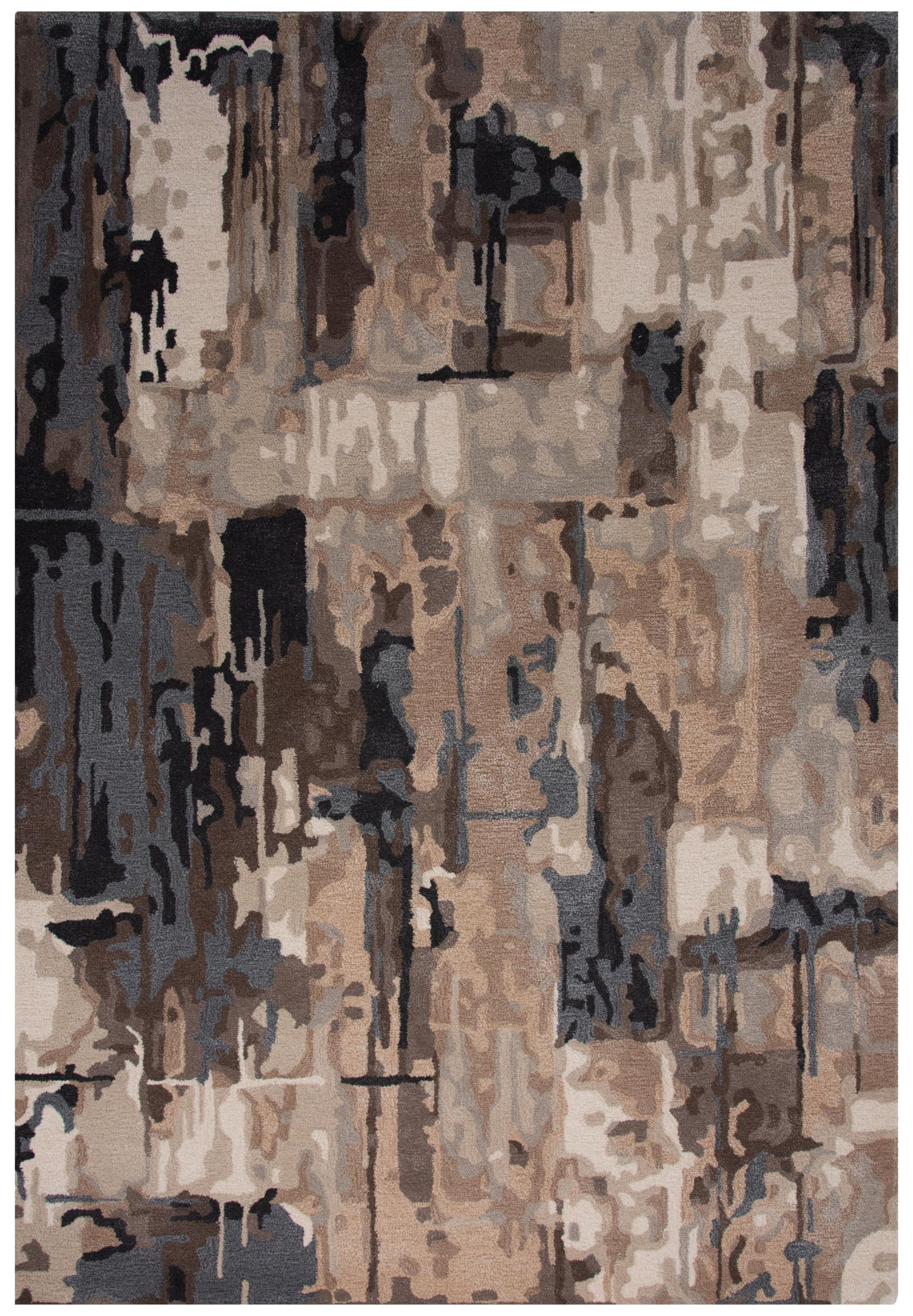 Kinetic KIN533 Tan Hand Tufted Rug - Rizzy