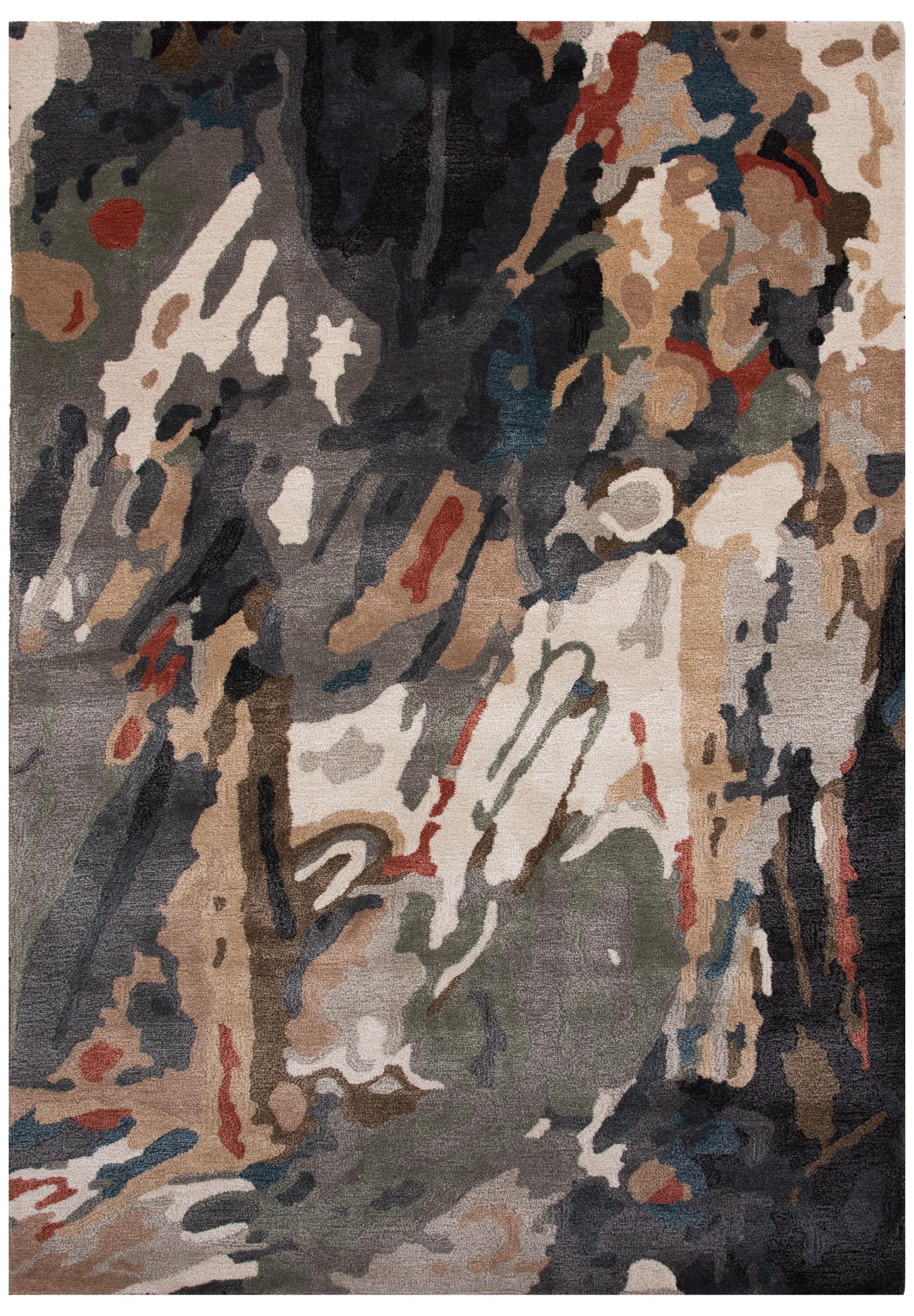 Kinetic KIN660 Charcoal Hand Tufted Rug - Rizzy