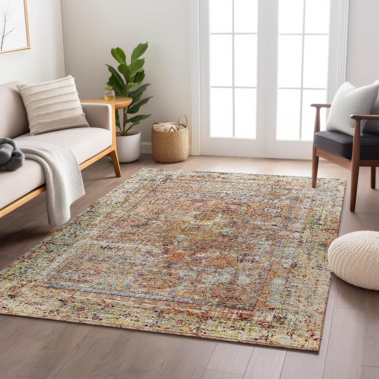 Machine Made Karaj KJ1 Coral - Dalyn Rugs