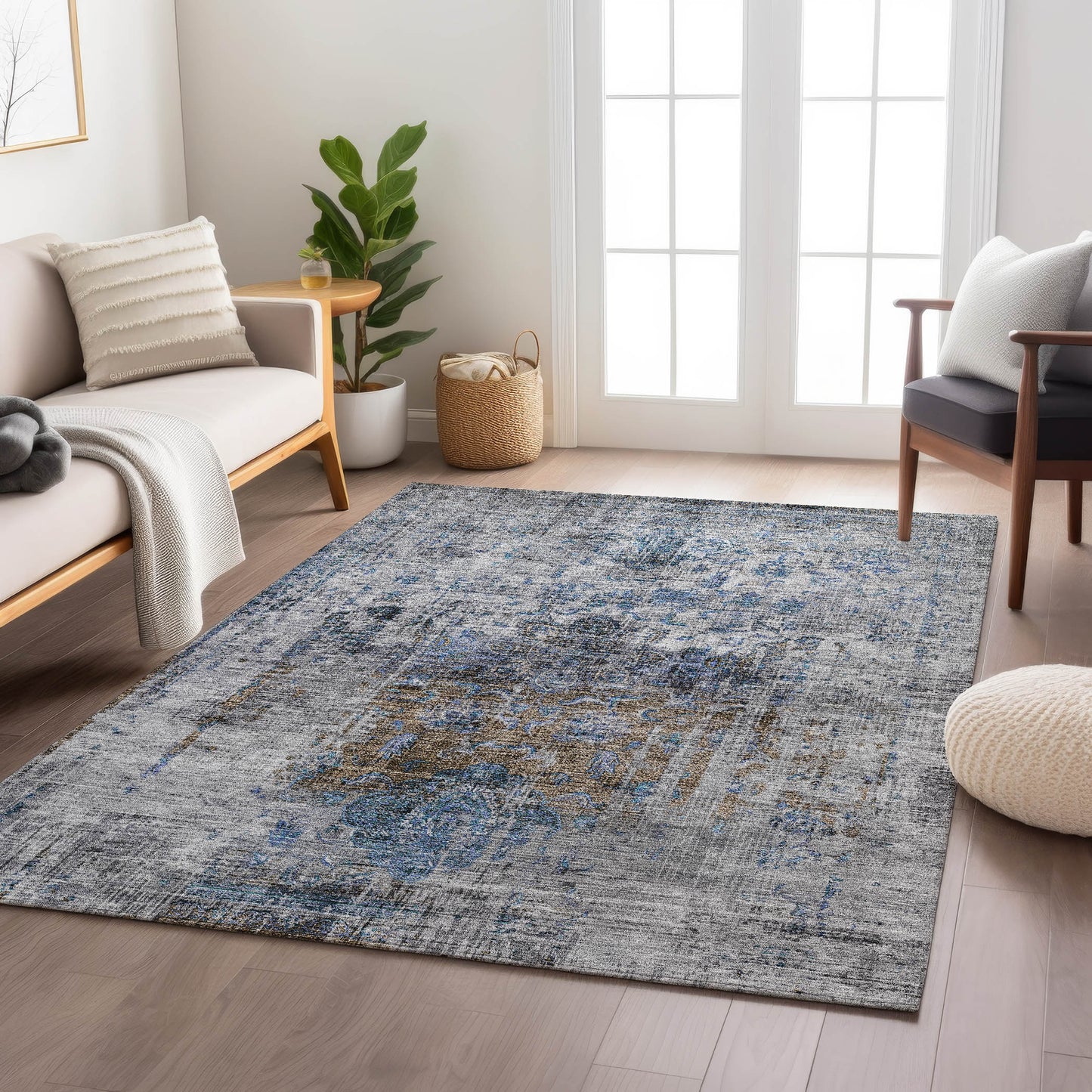 Machine Made Karaj KJ2 Blue - Dalyn Rugs