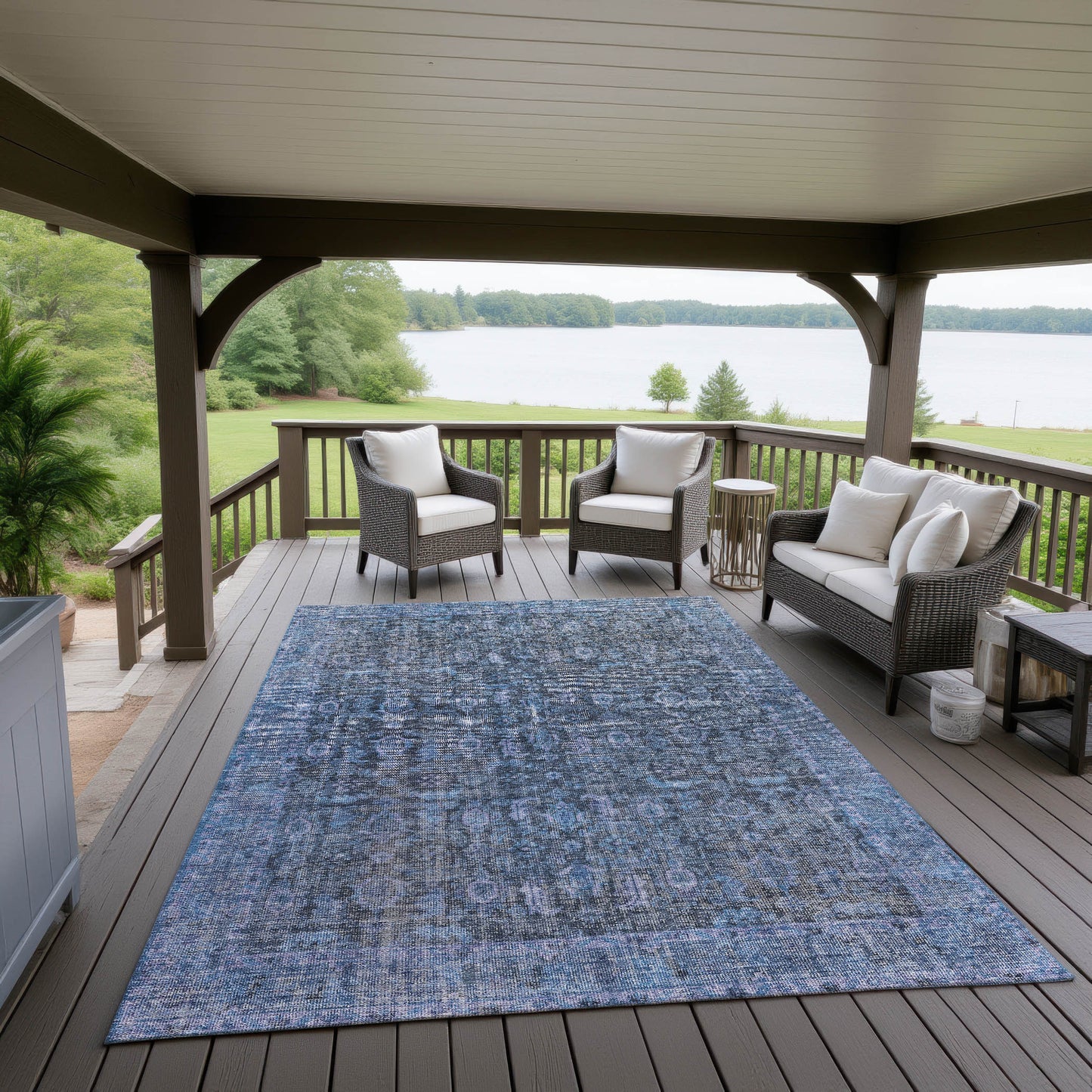Machine Made Karaj KJ3 Blue - Dalyn Rugs