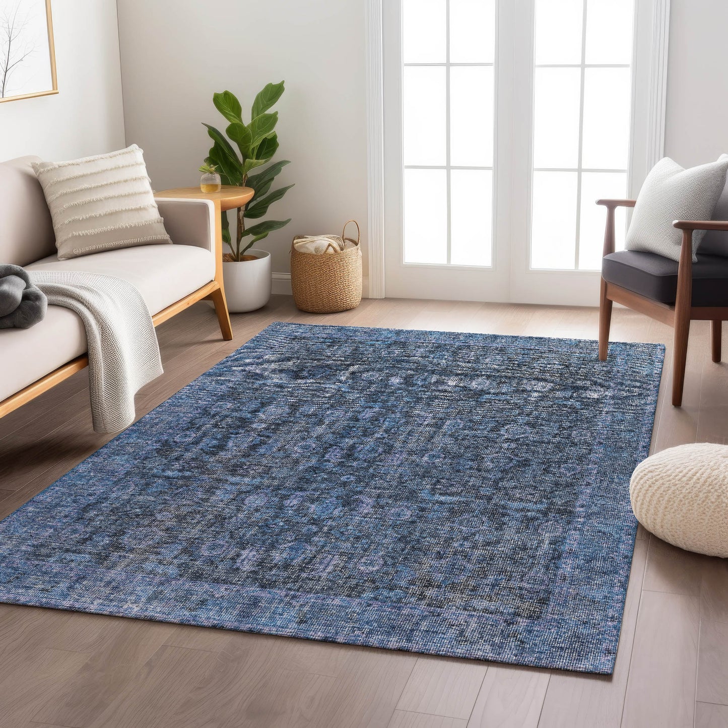 Machine Made Karaj KJ3 Blue - Dalyn Rugs