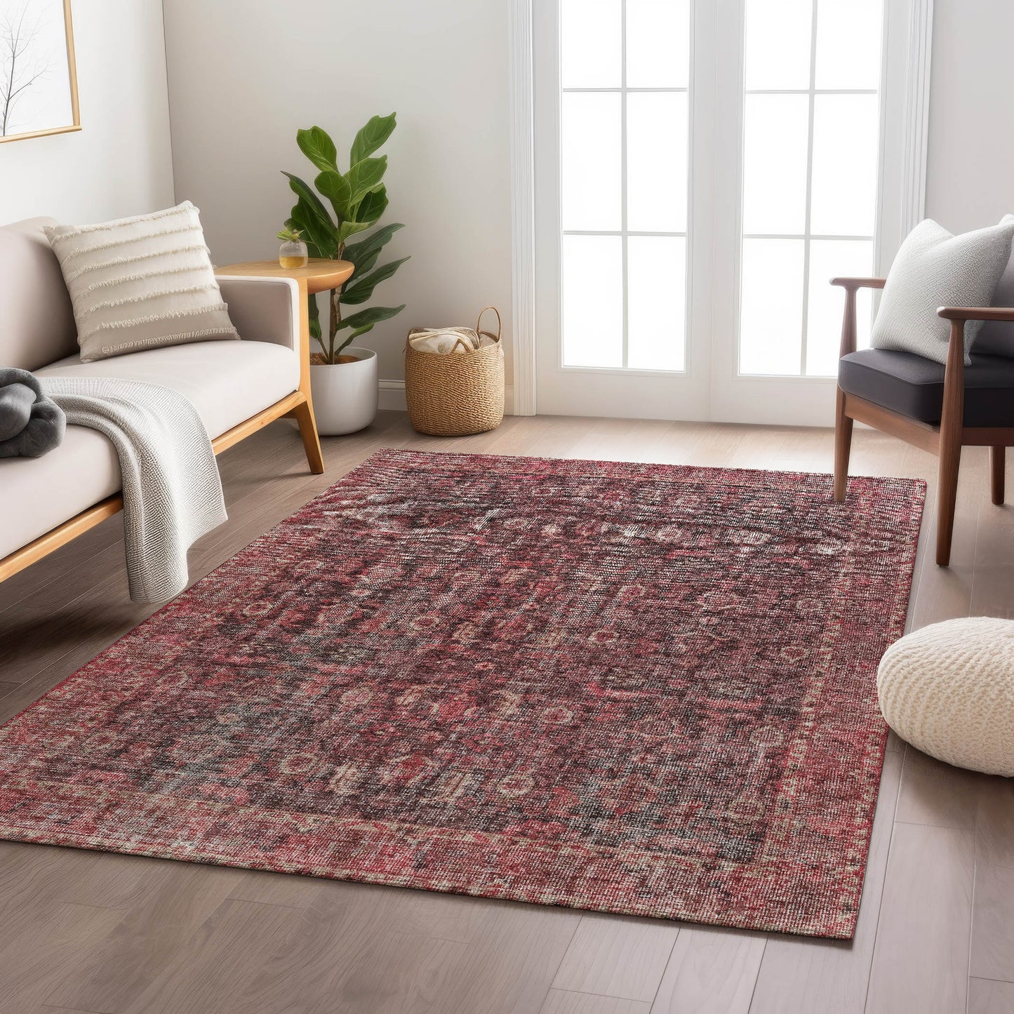 Machine Made Karaj KJ3 Pink - Dalyn Rugs