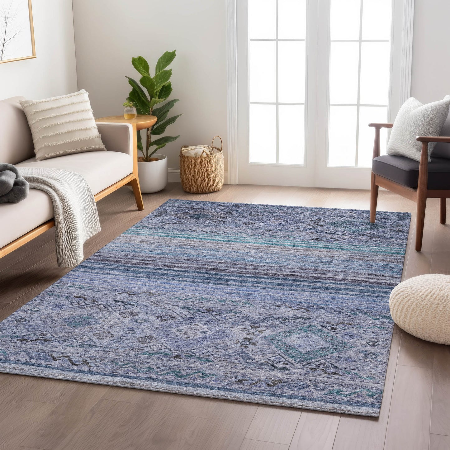 Machine Made Karaj KJ4 Blue - Dalyn Rugs