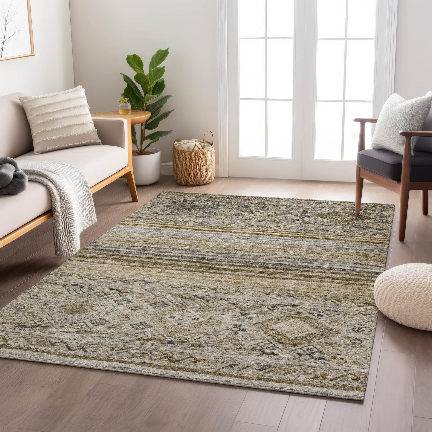 Machine Made Karaj KJ4 Brown - Dalyn Rugs