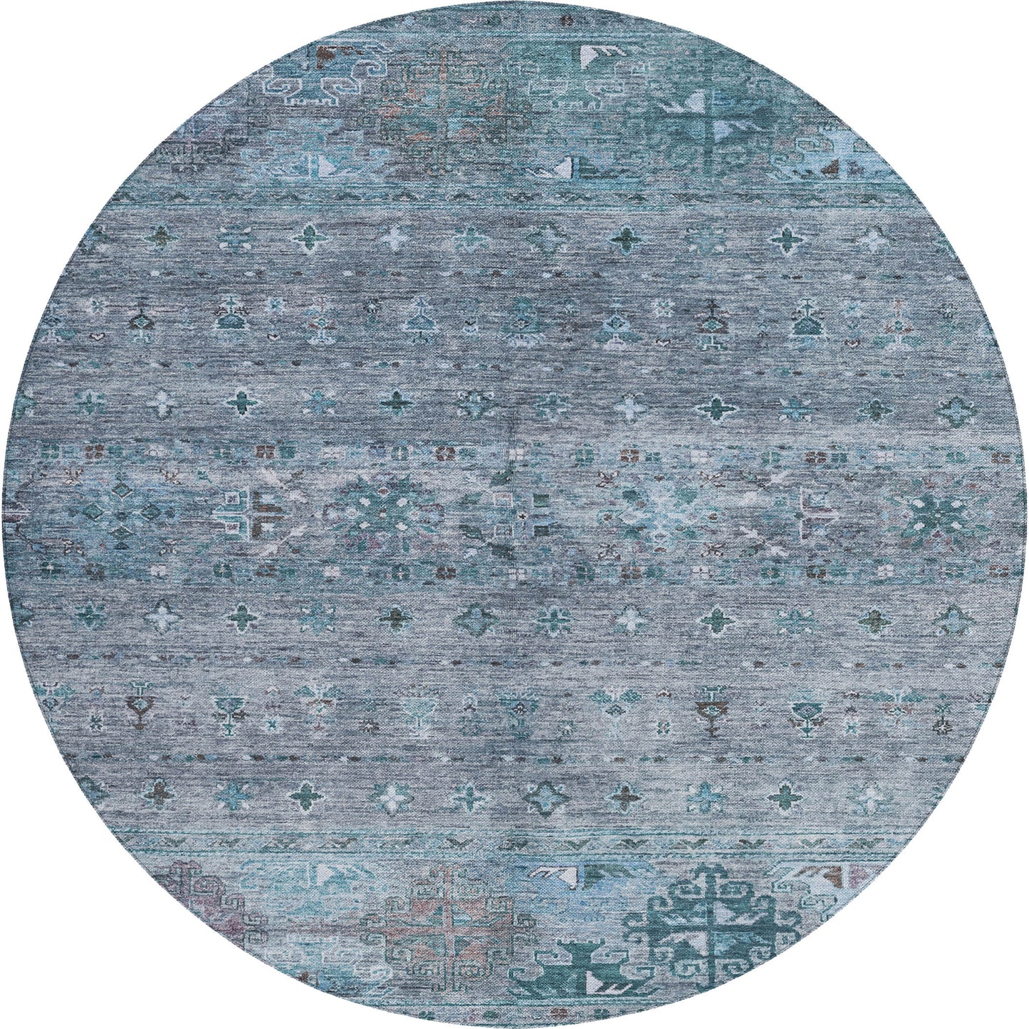Machine Made Karaj KJ5 Blue - Dalyn Rugs