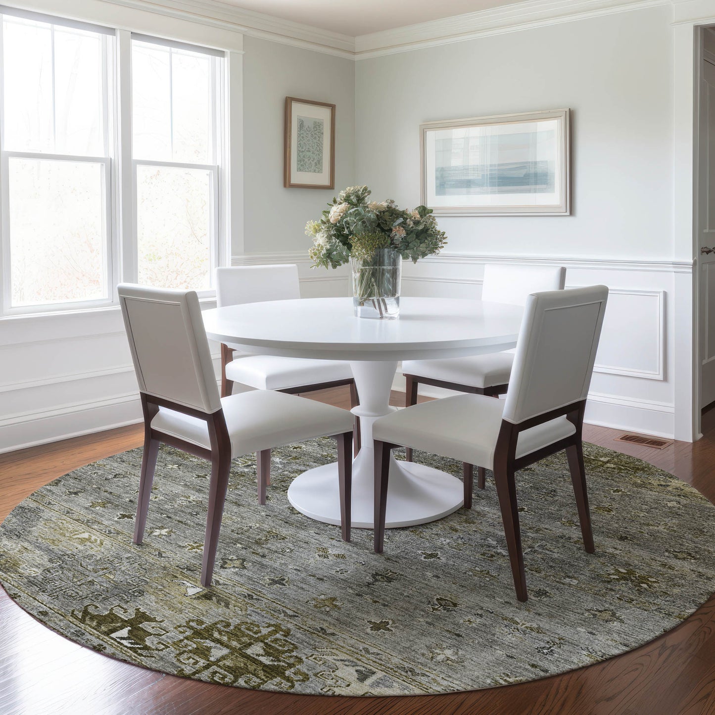 Machine Made Karaj KJ5 Pewter - Dalyn Rugs