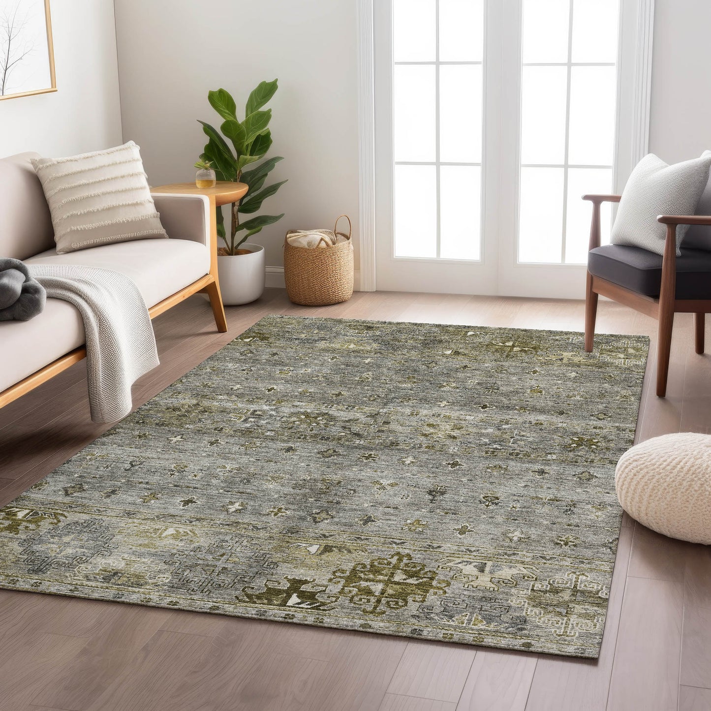 Machine Made Karaj KJ5 Pewter - Dalyn Rugs