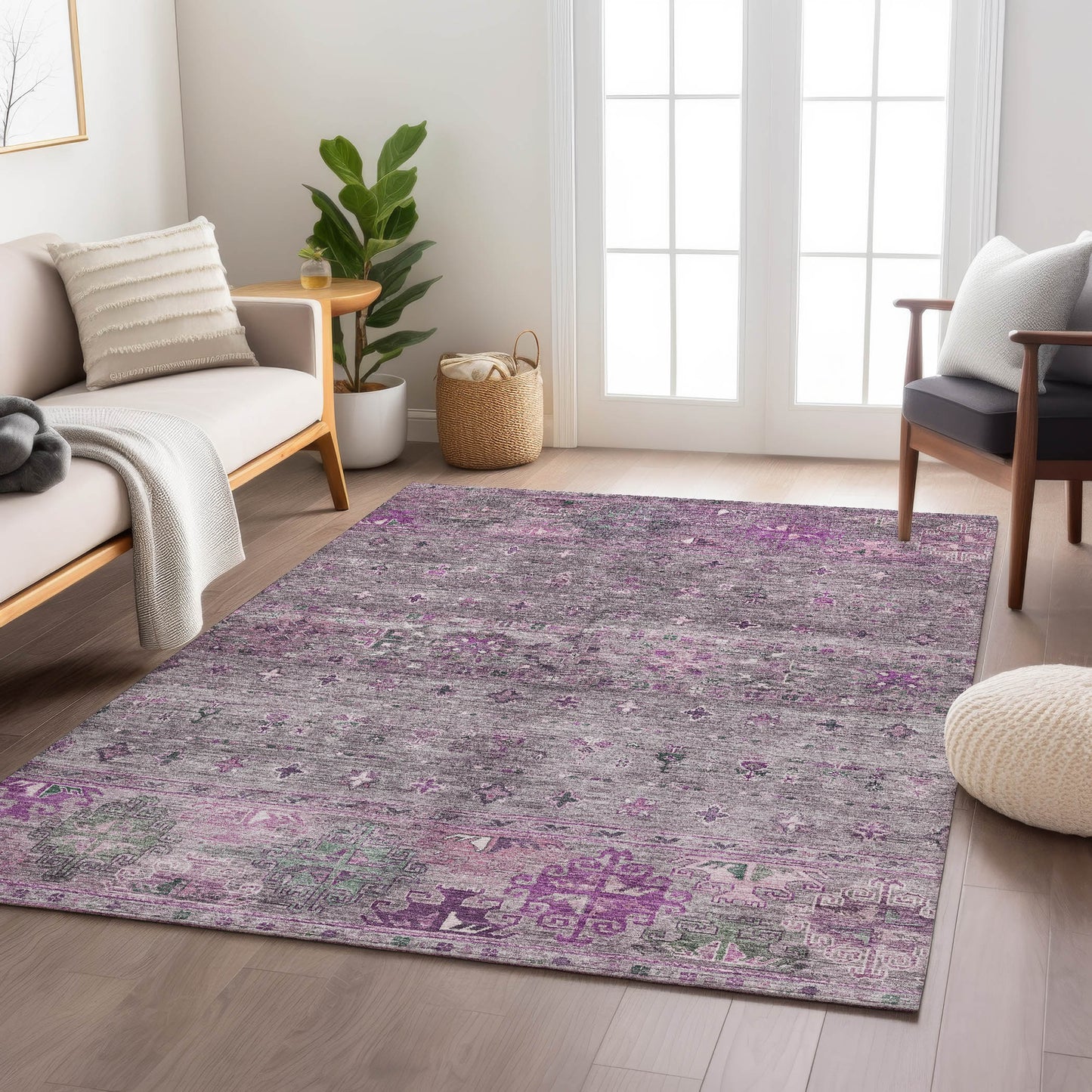Machine Made Karaj KJ5 Purple - Dalyn Rugs