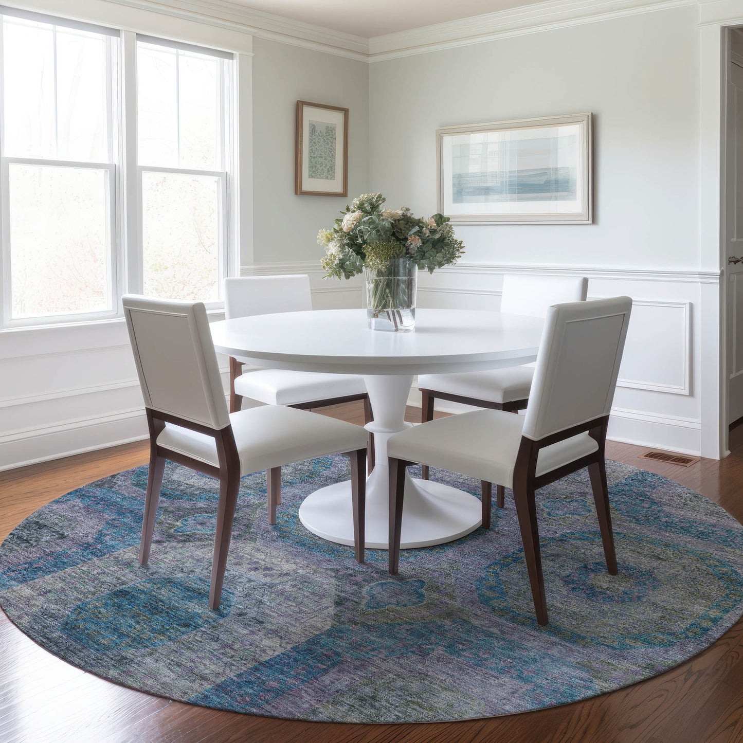 Machine Made Karaj KJ6 Blue - Dalyn Rugs