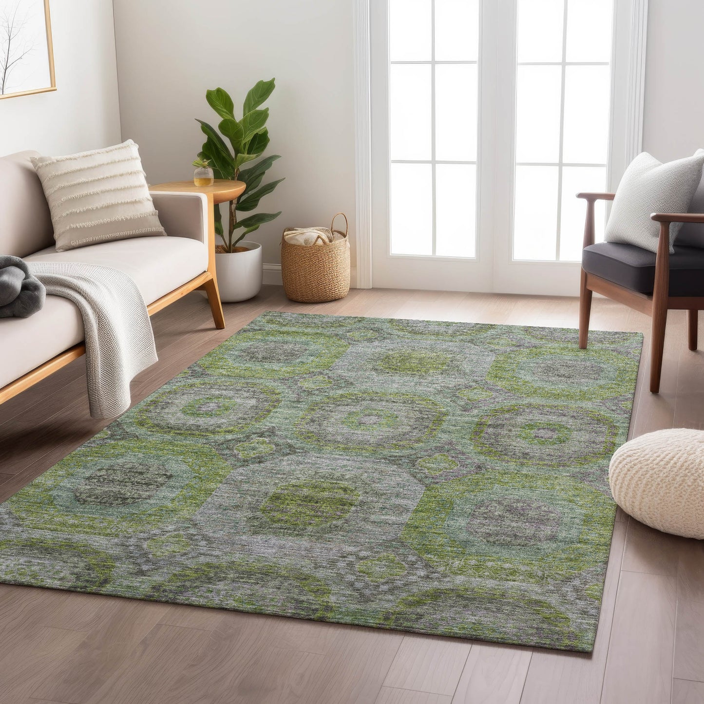 Machine Made Karaj KJ6 Olive - Dalyn Rugs