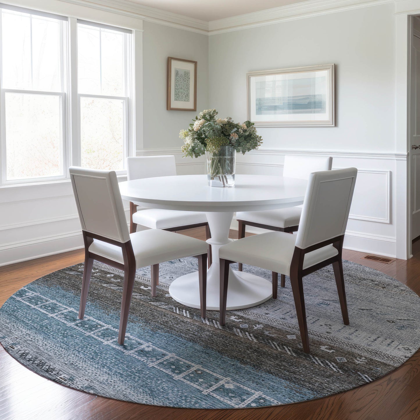 Machine Made Karaj KJ7 Blue - Dalyn Rugs