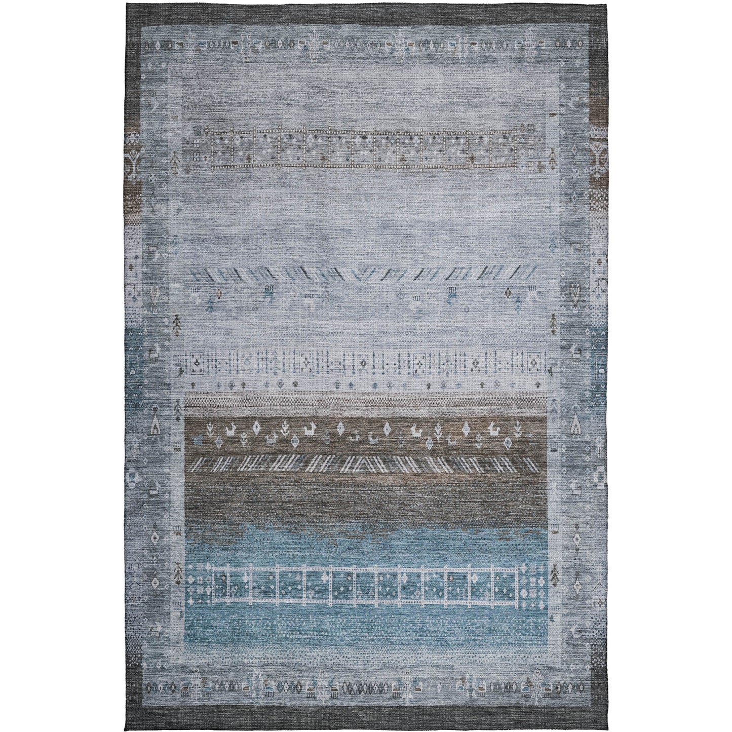 Machine Made Karaj KJ7 Blue - Dalyn Rugs