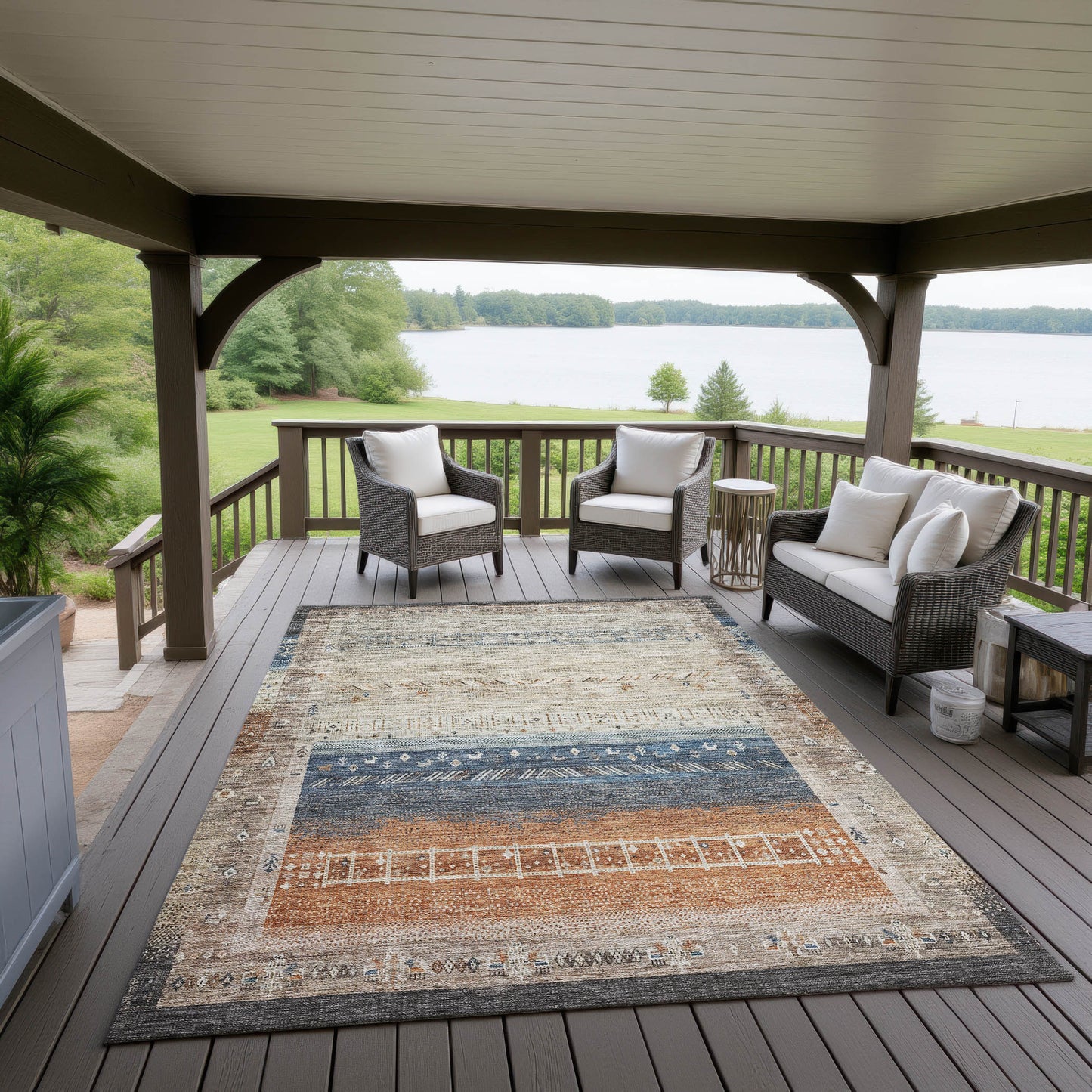 Machine Made Karaj KJ7 Brown - Dalyn Rugs