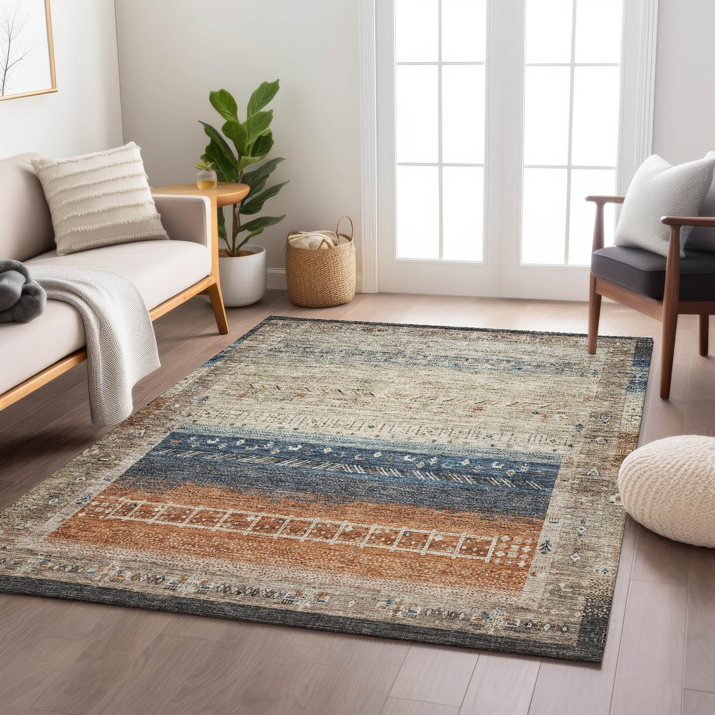 Machine Made Karaj KJ7 Brown - Dalyn Rugs