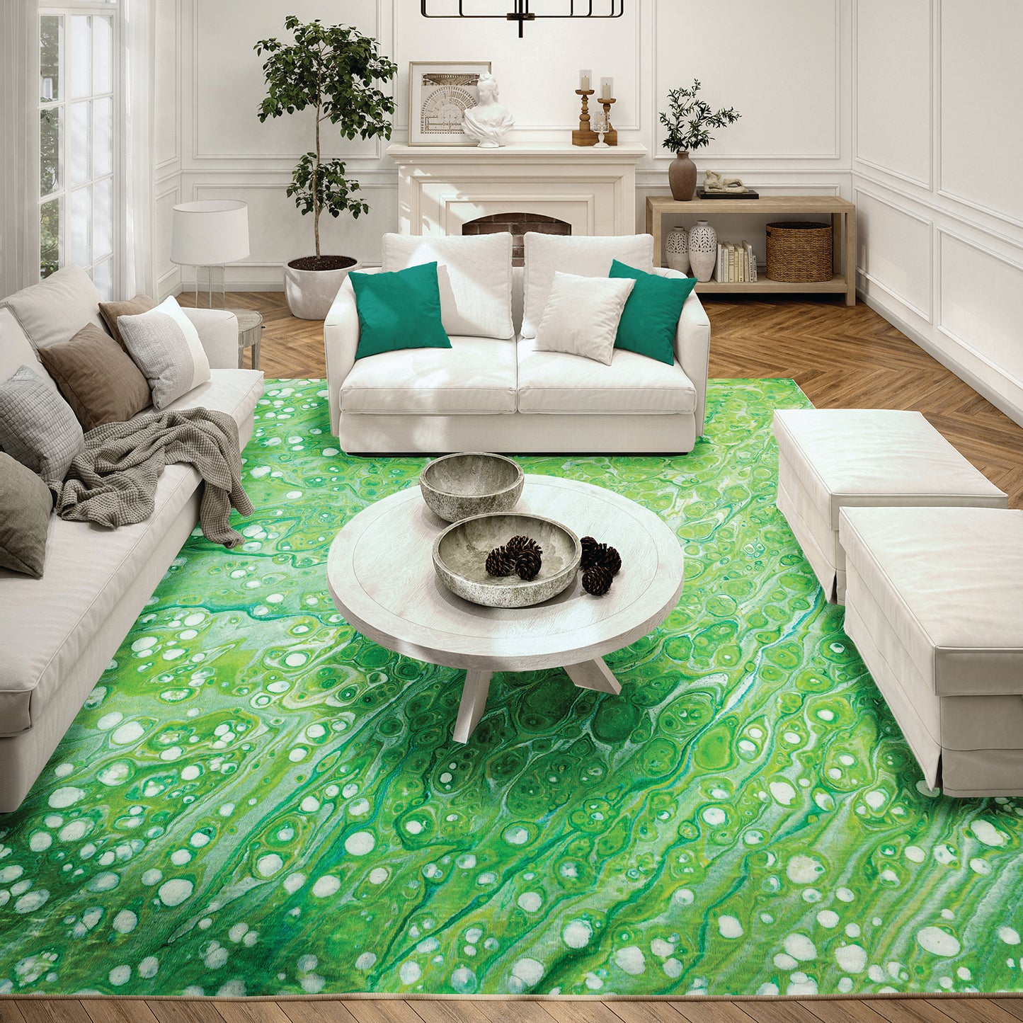 Machine Made Kikiamo KK5 Lime-In - Dalyn Rugs