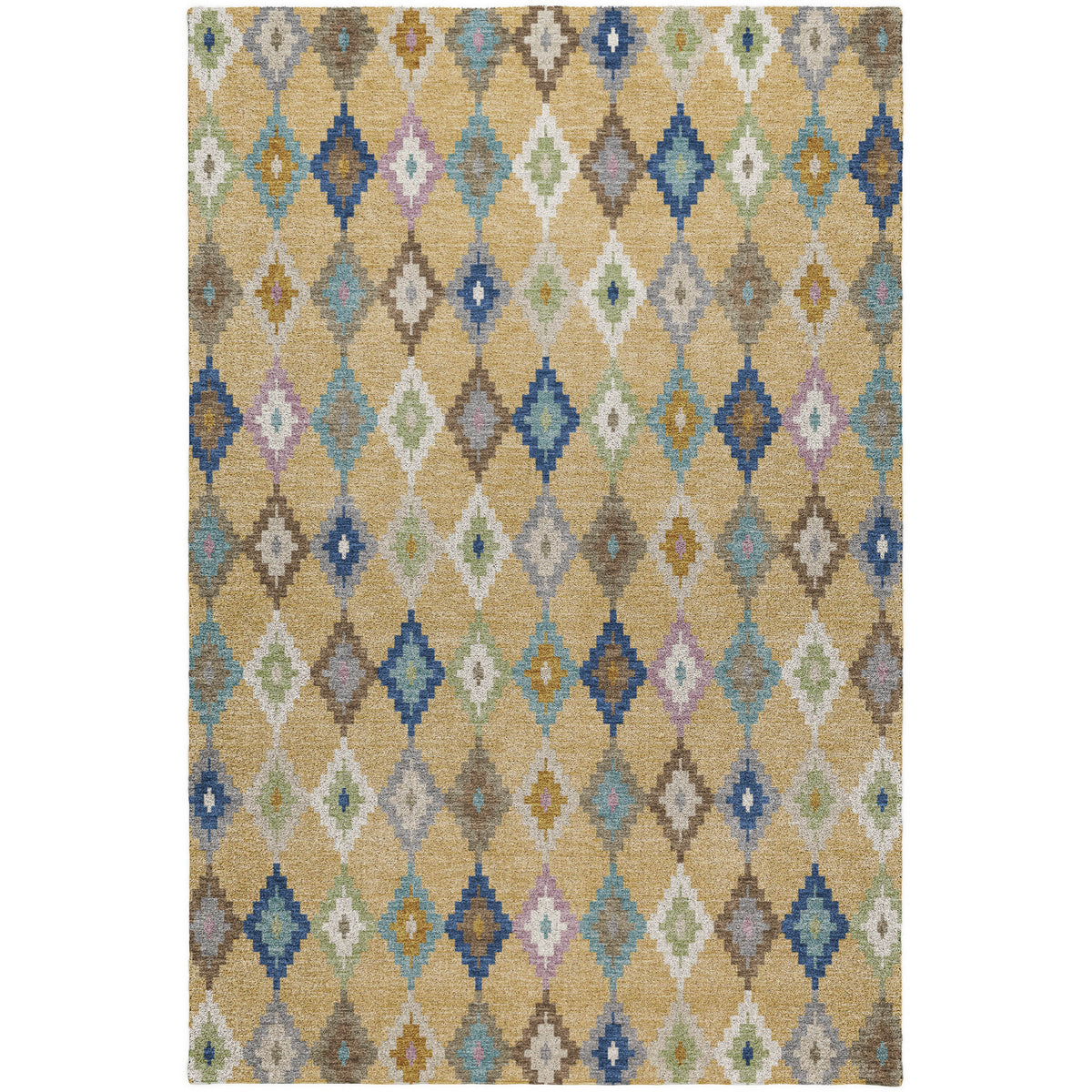 Luxury Washable Kenner KN10 Gold Rug