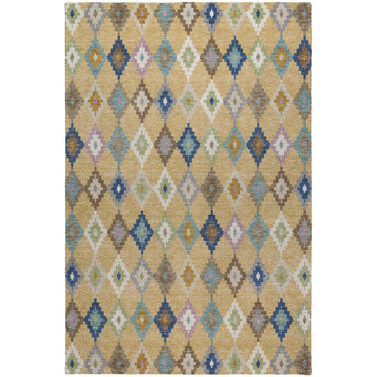 Luxury Washable Kenner KN10 Gold Rug