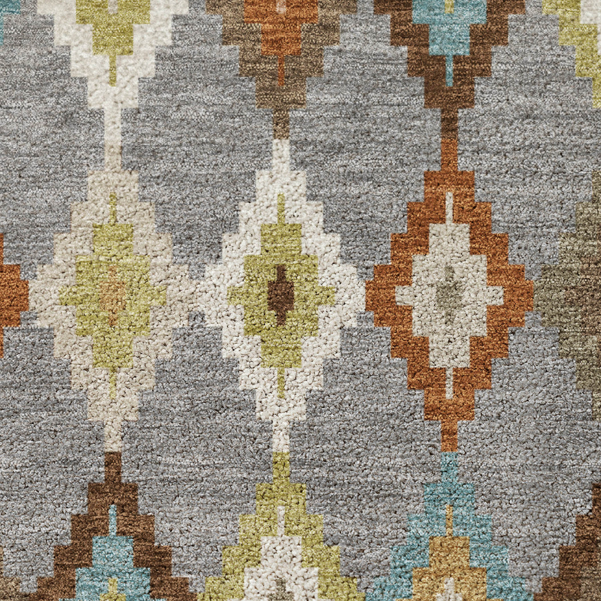 Luxury Washable Kenner KN10 Gray Rug