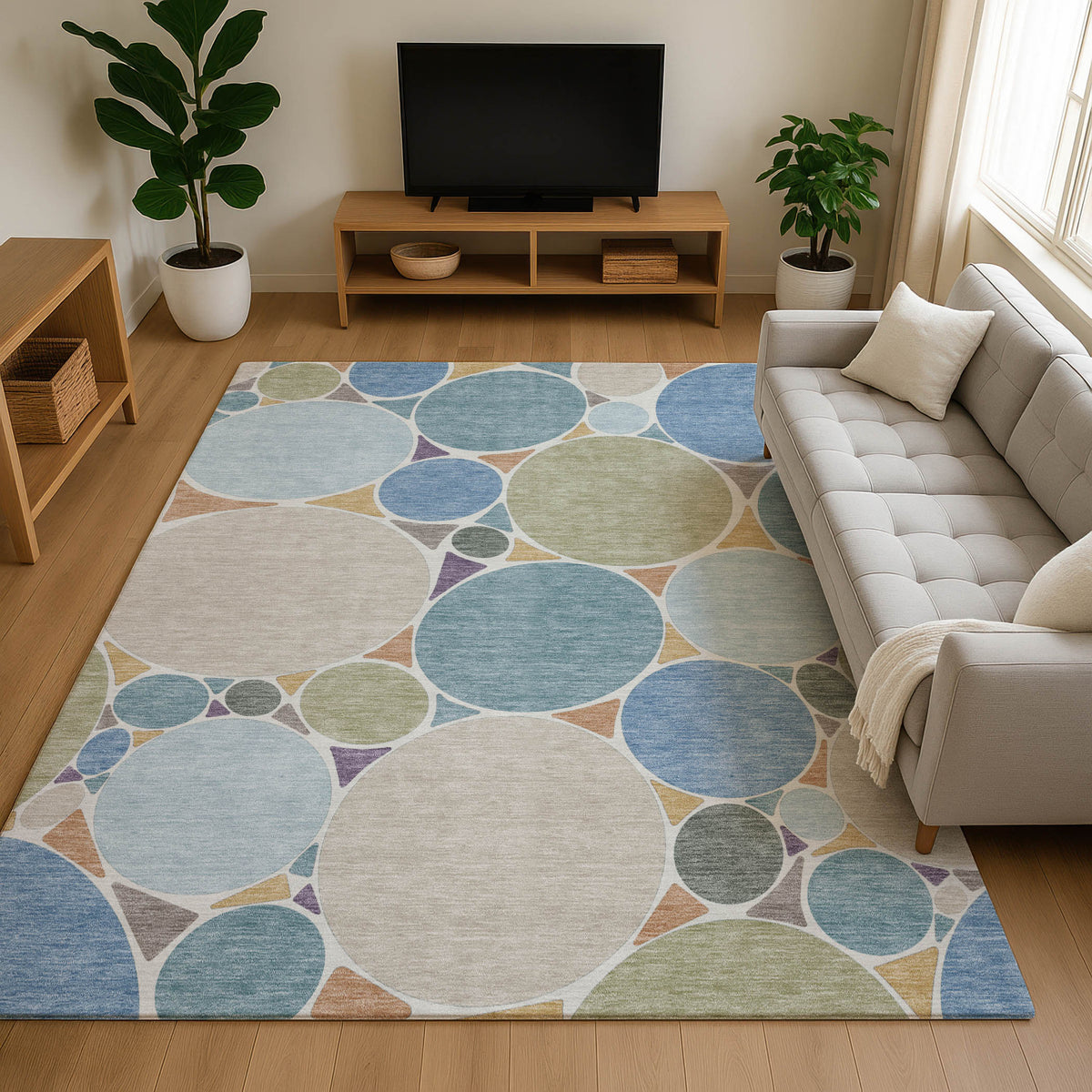 Luxury Washable Kenner KN1 Seaside Rug