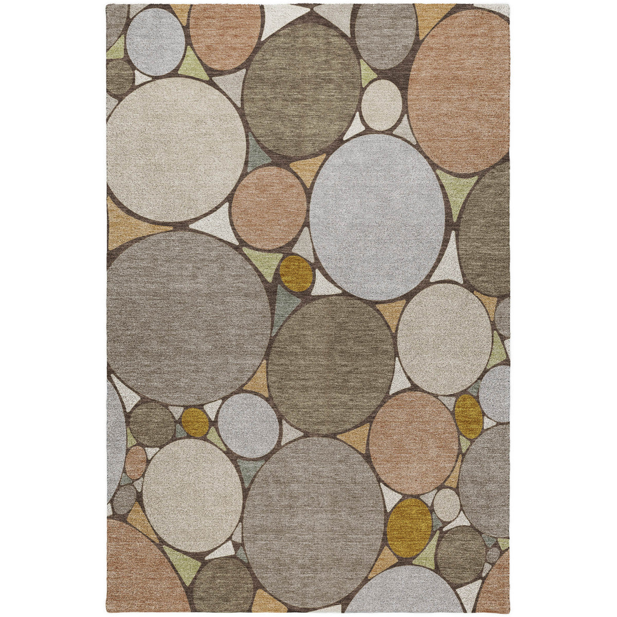 Luxury Washable Kenner KN1 Taupe Rug