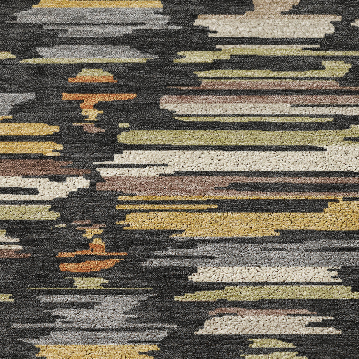 Luxury Washable Kenner KN2 Black Rug