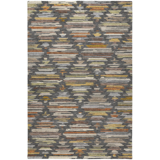 Luxury Washable Kenner KN2 Charcoal Rug