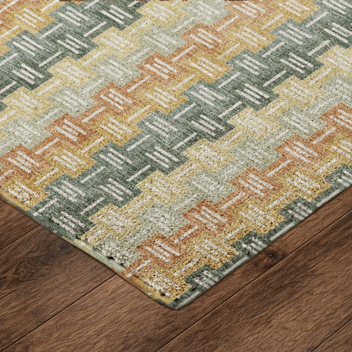 Luxury Washable Kenner KN3 Basil Rug
