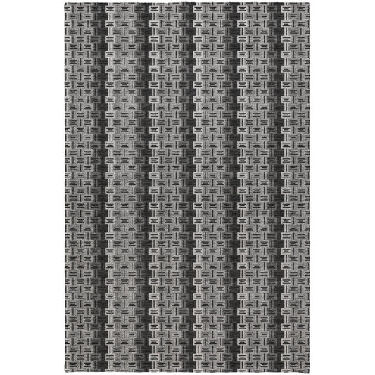 Luxury Washable Kenner KN3 Black Rug