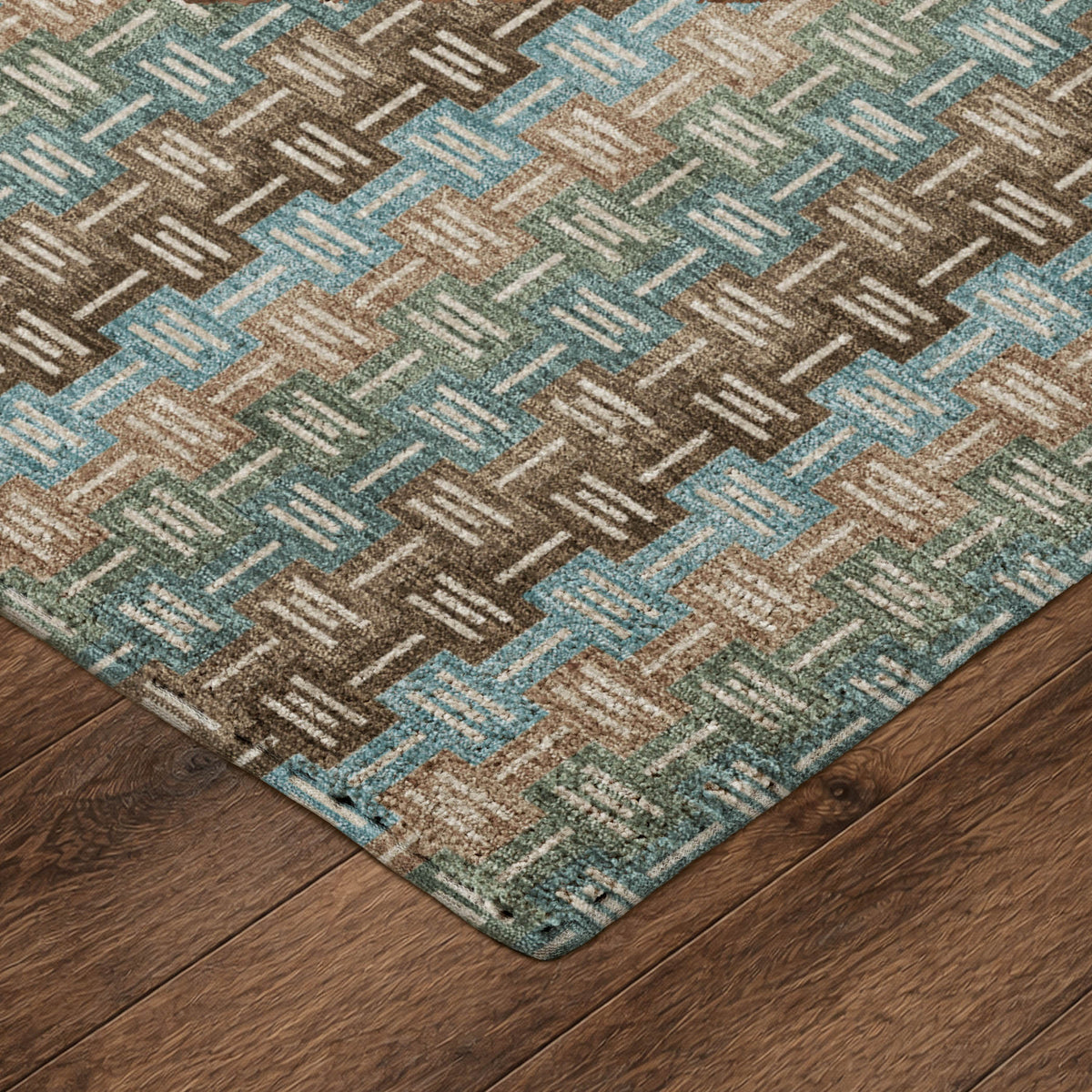 Luxury Washable Kenner KN3 Brown Rug