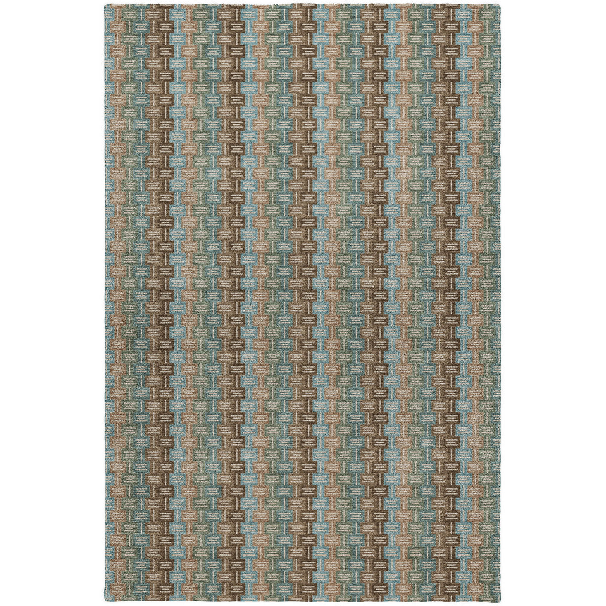 Luxury Washable Kenner KN3 Brown Rug