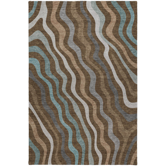 Luxury Washable Kenner KN4 Chocolate Rug