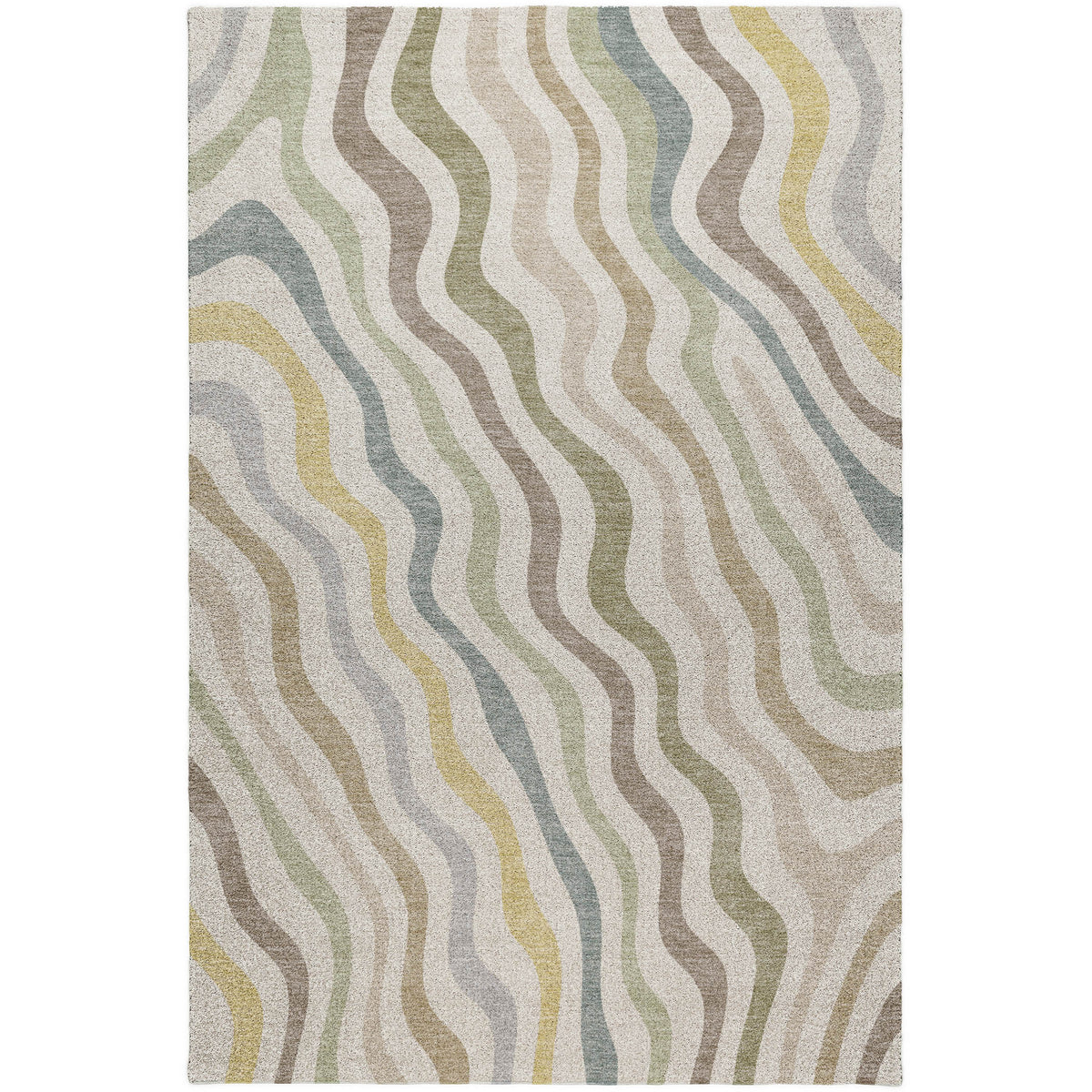 Luxury Washable Kenner KN4 Ivory Rug