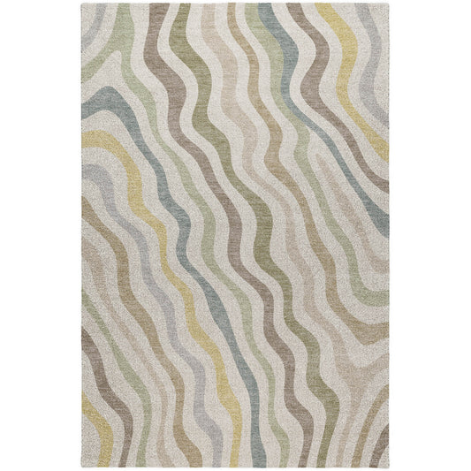 Luxury Washable Kenner KN4 Ivory Rug