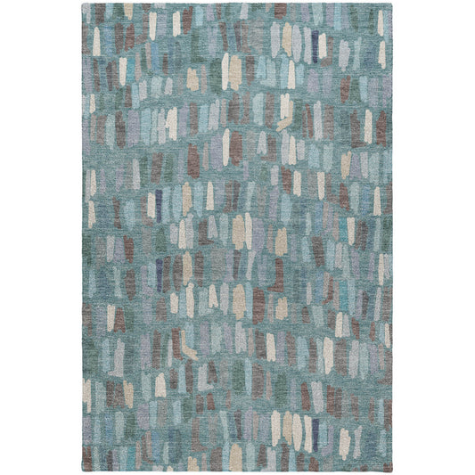 Luxury Washable Kenner KN5 Teal Rug