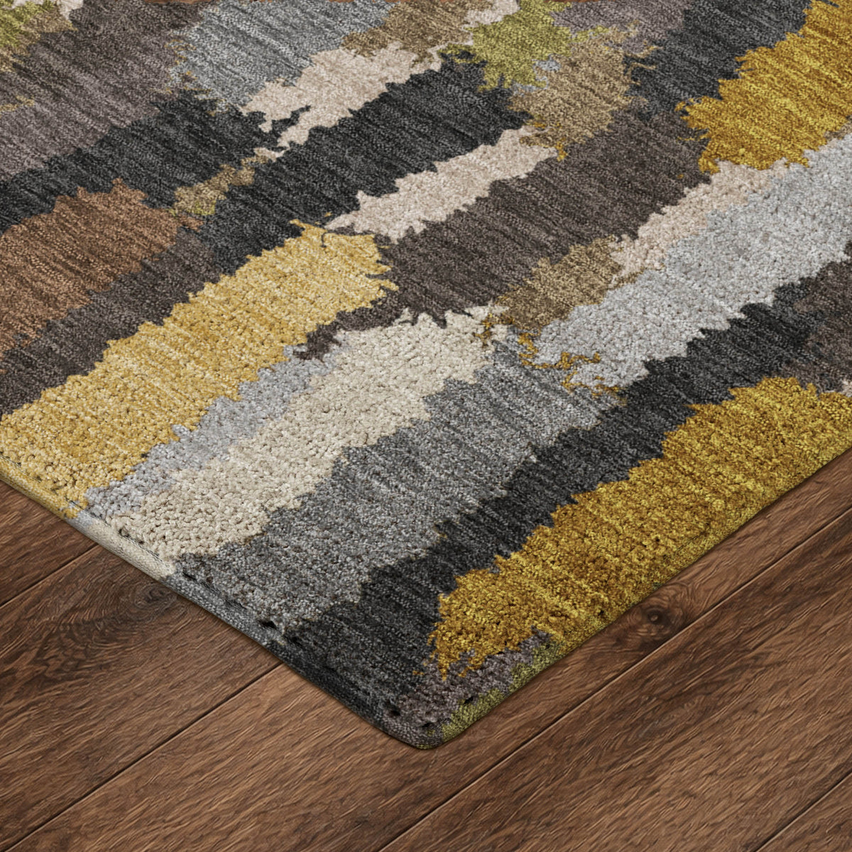 Luxury Washable Kenner KN6 Black Rug