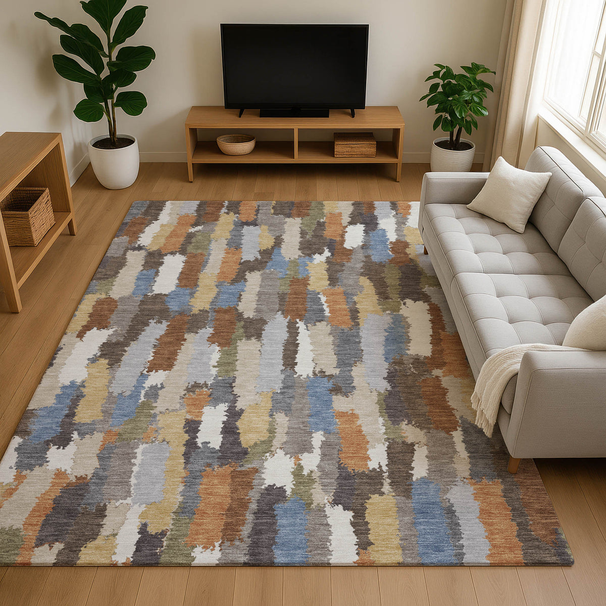 Luxury Washable Kenner KN6 Chocolate Rug