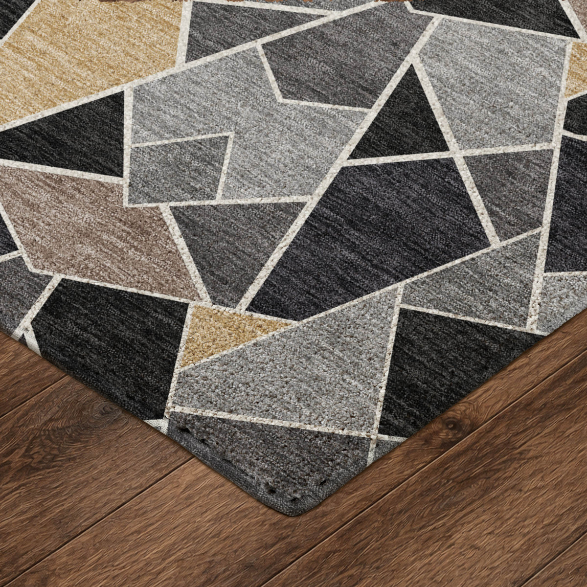 Luxury Washable Kenner KN8 Black Rug