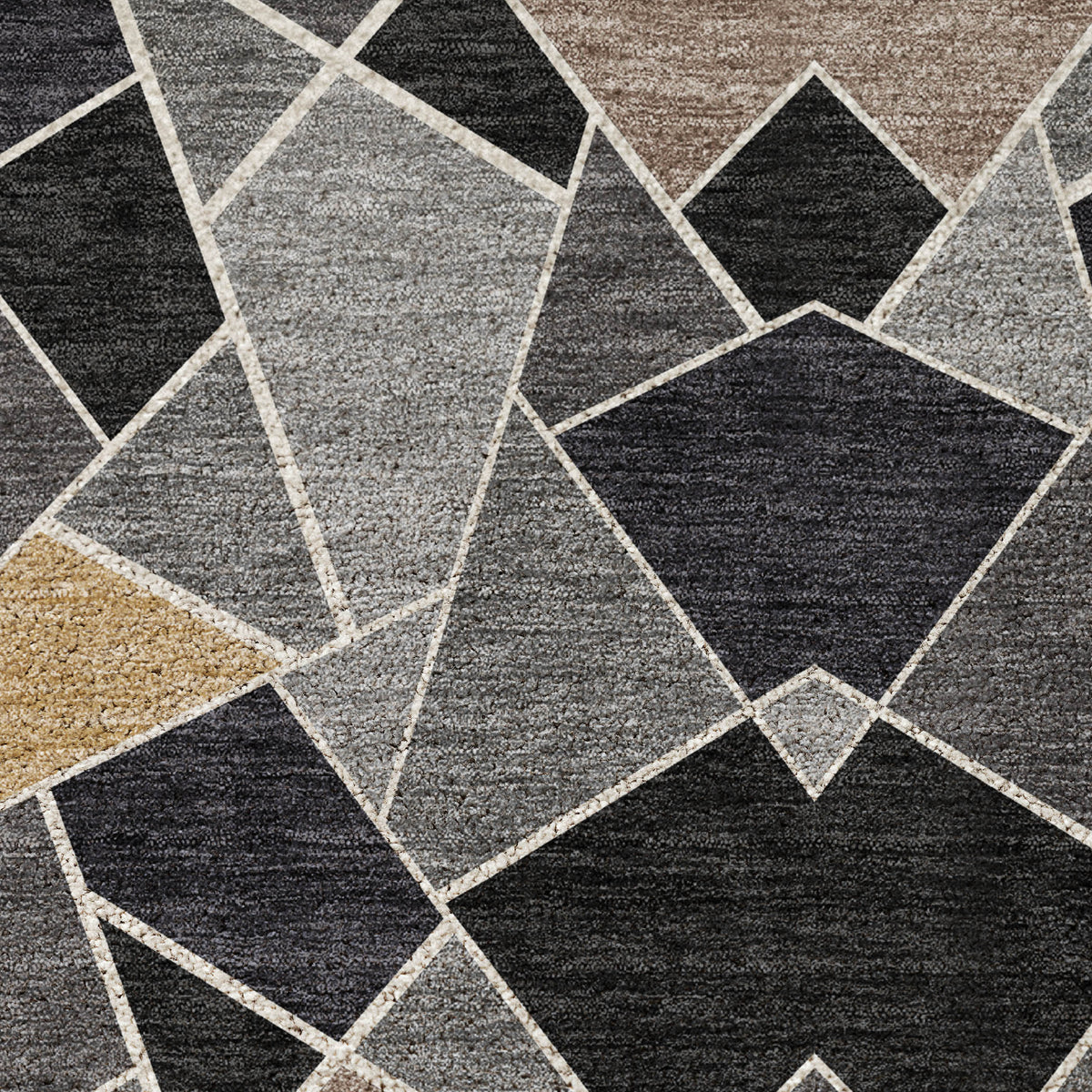Luxury Washable Kenner KN8 Black Rug